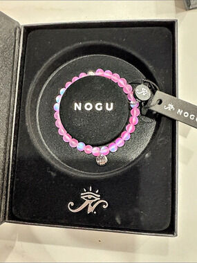 NOGU Pink Eclipse Lunar Glass Bracelet Beaded Bracelet in Pink & Brand New